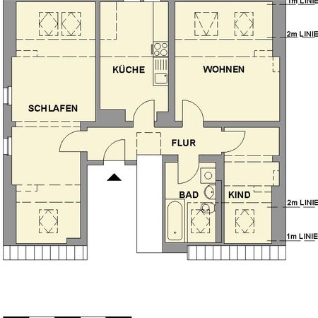 3-Raum-Dachgeschosswohnung mit Tageslichtbad - Foto 4