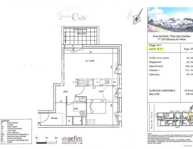 Appartement Dammartin En Goele 2 pièce(s) - Photo 1
