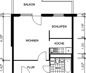 *1-Raum Whg. mit Balkon und Aufzug* - Photo 2