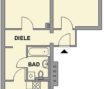 Tolle 2-Raum-Wohnung mit Einbauküche - Foto 5