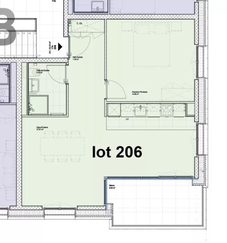2.5 pièces neufs de 58m² avec balcon - Photo 5