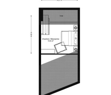 Appartement te huur in Wavre voor € 820 met 1 slaapkamer - Foto 2