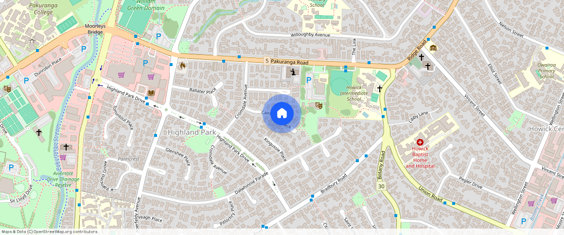 ** Cairngorm Place, Highland Park, Manukau City