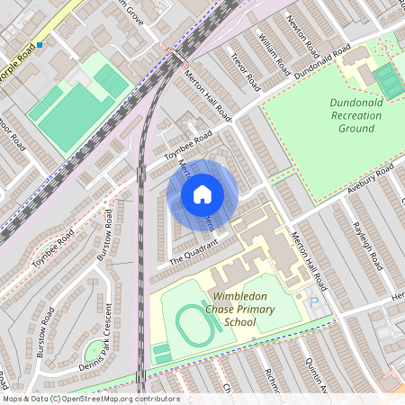 Merton Hall Gardens, Wimbledon, London, SW20