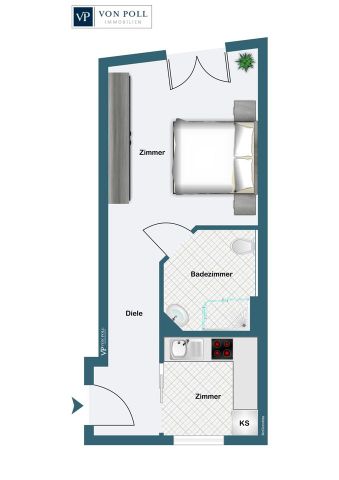 Gemütliche 1-Zimmer-Wohnung in zentraler Lage in Erlangen - Photo 5