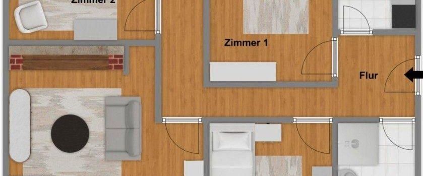 Schickes WG-Zimmer in stylischer 4er WG + Küche - Photo 1