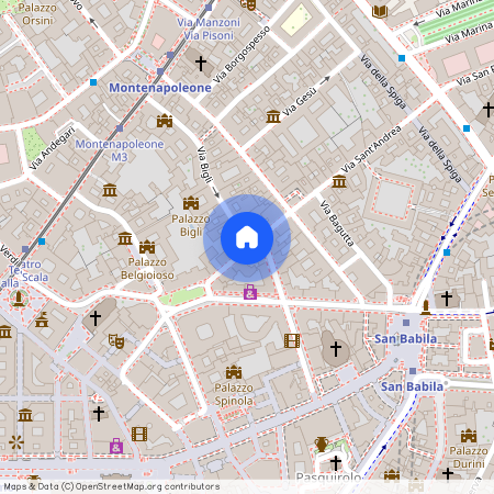 Milano, QUADRILATERO, Via Verri