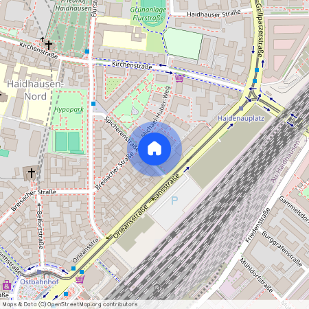 Michael-Huber-Weg, 81667 München Au-Haidhausen ca. 2, 2 km south-east of Munich-center