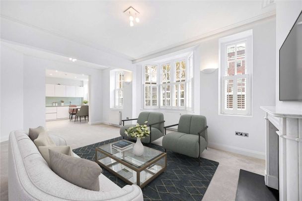 A charming raised ground floor three bedroom apartment located within a highly desirable residential mansion block benefiting from porters and a stunning communal garden. - Photo 1