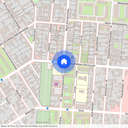 Konopnickiej, Piaski, Pabianice