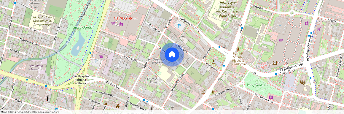 Śródmieście, Grochowa, Radom