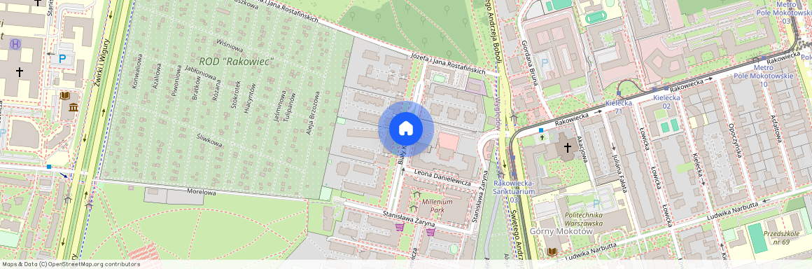 ul. Biały Kamień, Wyględów, Mokotów, Warszawa, mazowieckie