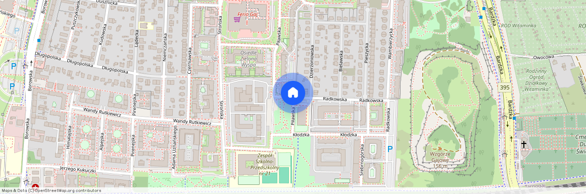 ul. Radkowska, Gaj, Krzyki, Wrocław, dolnośląskie