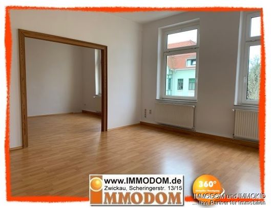 4-Zimmer-Wohnung in Zwickau, großzügige Familienwohnung im 2. Obergeschoss mit BALKON zu vermieten! - Foto 1