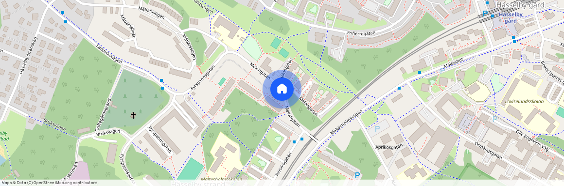 Melongatan, Hässelby