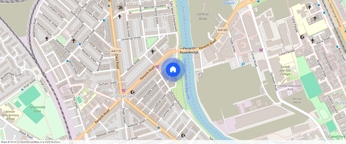 Taff Embankment, Grangetown, Cardiff, Cardiff, Grangetown