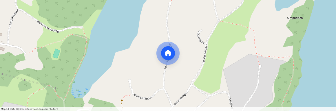 Norrviksstrandsvägen, Värmdö