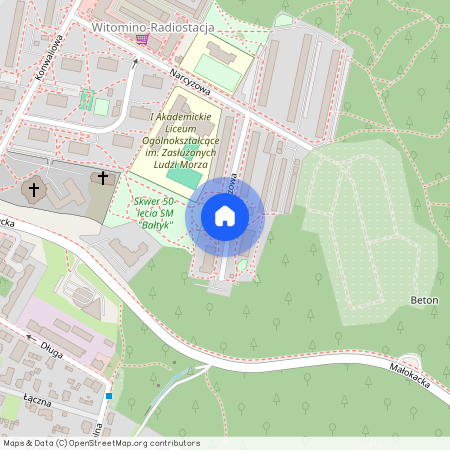 ul. Narcyzowa, Witomino-Radiostacja, Gdynia, pomorskie