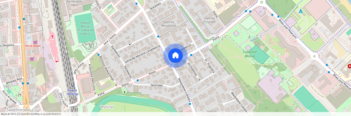 ul. Władysława Łokietka, Karlikowo, Sopot, pomorskie