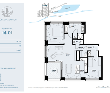 3.5 Zimmerwohnung in Rickenbach b. Wil - Photo 1