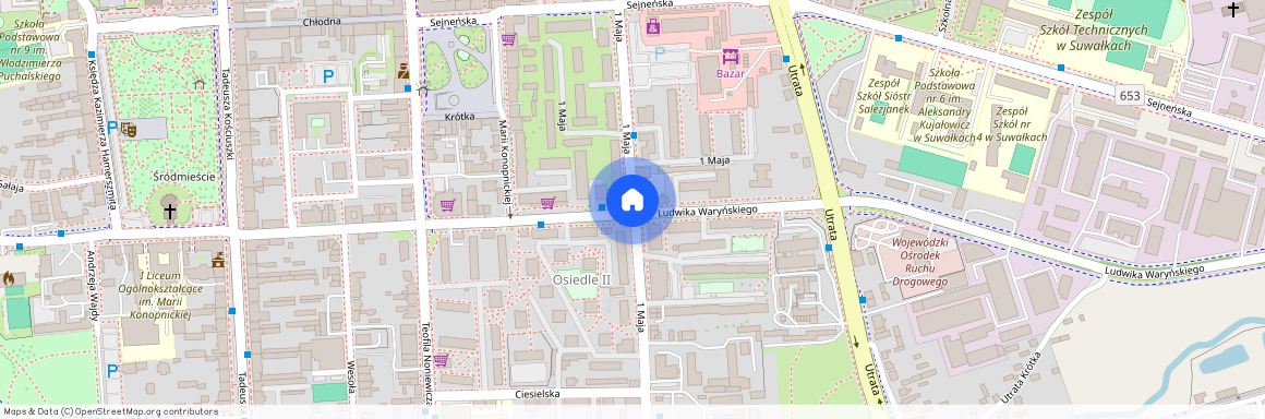 ul. 1 Maja, Suwałki, podlaskie