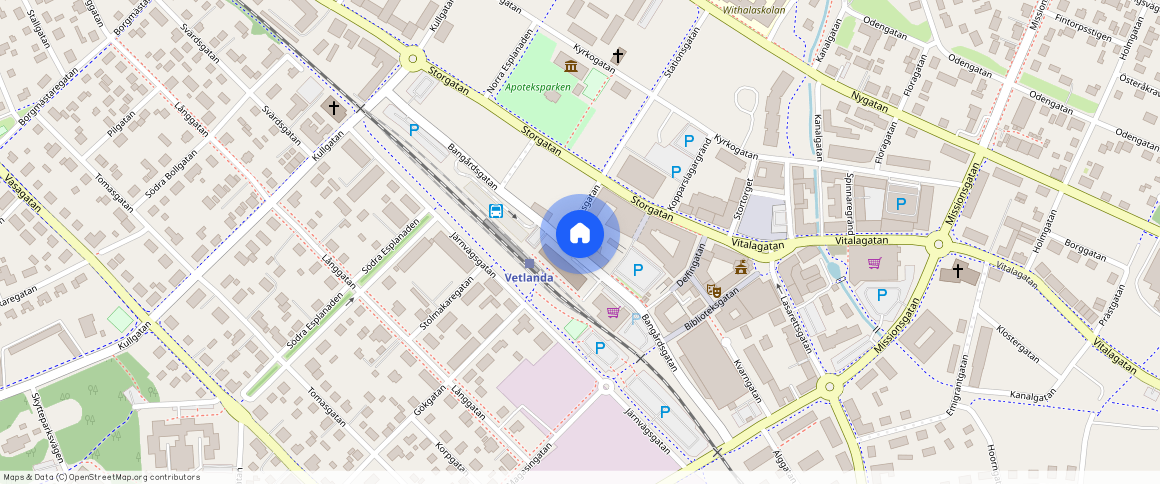 Stationsgatan **, Vetlanda