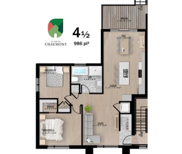 4½ Neuf à Louer, Saint-Jérôme - Photo 3