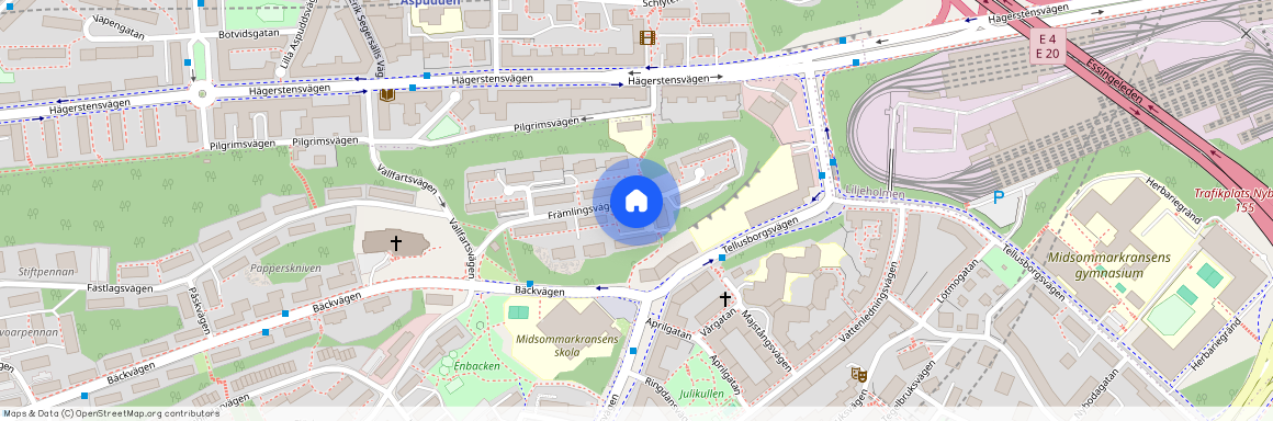 Midsommarkransen, Stockholm, Främlingsvägen 22