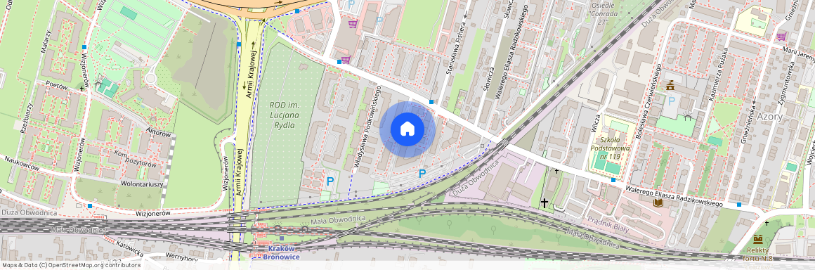 Eliasza Radzikowskiego, Azory, Prądnik Biały, Kraków, małopolskie