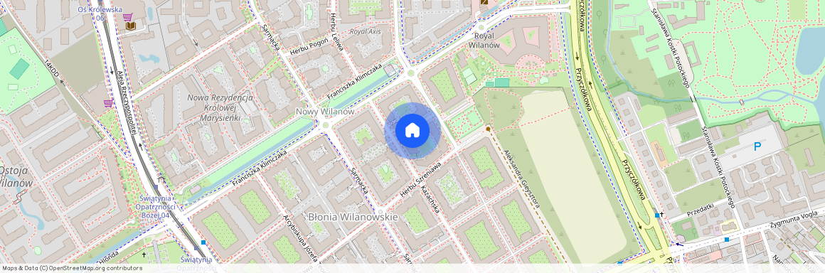 ul. Sarmacka, Błonia Wilanowskie, Wilanów, Warszawa, mazowieckie
