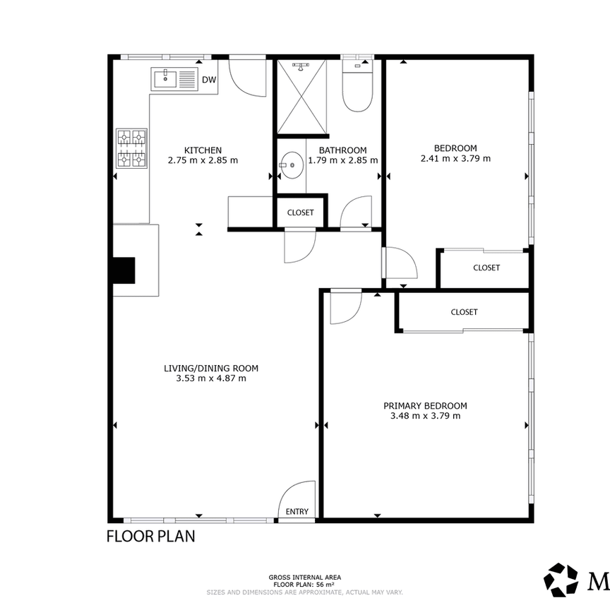 Brand-New Renovated Two-Bedroom Apartment with Private Courtyard - Photo 1