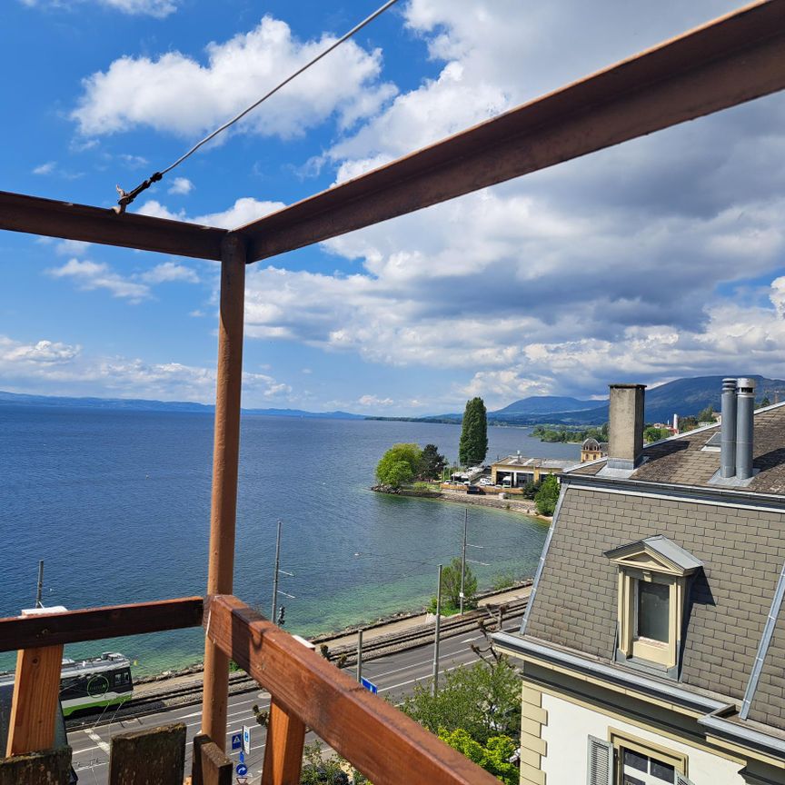 Duplex rénové 4.5 pièces centre ville 115 m2 avec terrasse en toit - Photo 1