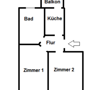 2-Raum-Wohnung in Halle (Saale) - Paulusviertel mit Balkon - Photo 1