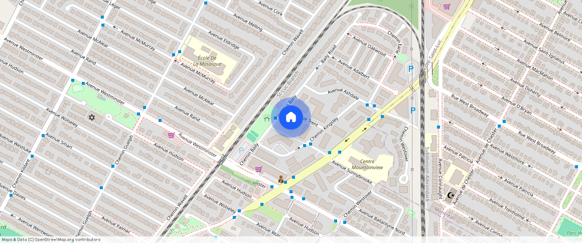 ** Trent Ave, Côte Saint-Luc, QC