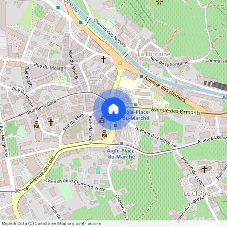 place du marché, 1860 Aigle