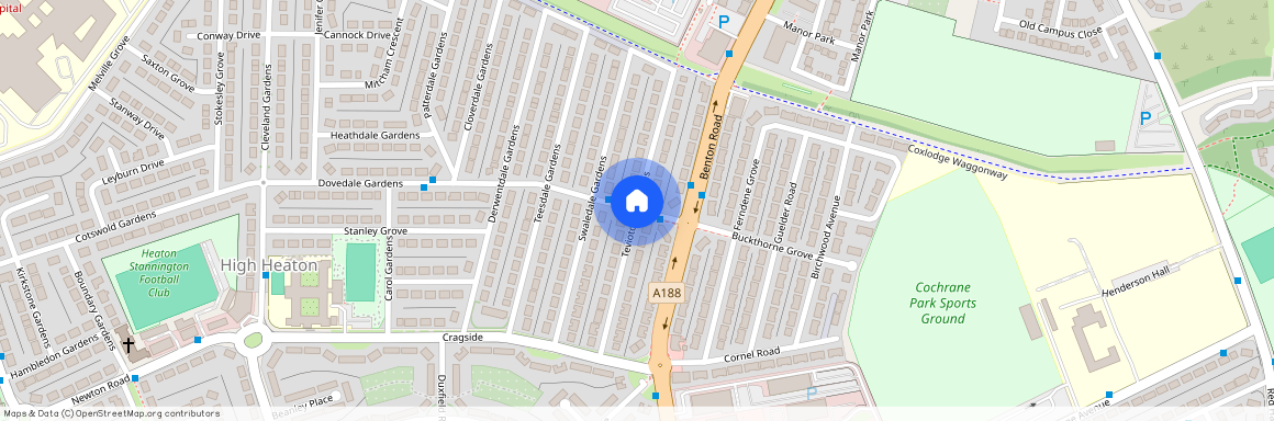 Teviotdale Gardens, High Heaton