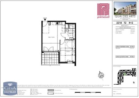 Appartement à louer 2 pièces 39.9m² - Photo 4