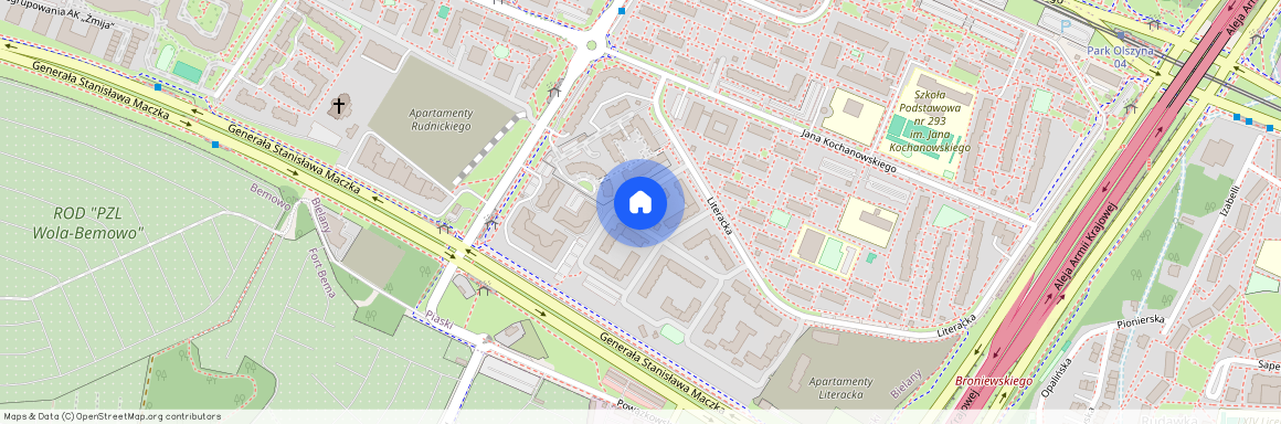 ul. Literacka, Piaski, Bielany, Warszawa, mazowieckie