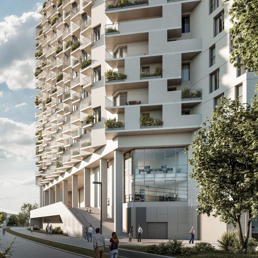 Modernes Apartment mit vielen Extras | 14. OG | 2 Zimmer | Balkon - Photo 1