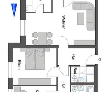 Helle 3 Zimmer-Wohnung mit viel Komfort in Haan-Ost! Nur mit WBS an... - Foto 4