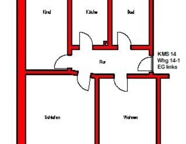 Neustadt i.Sa. - 3 Zimmer, Küche, Bad - Foto 1