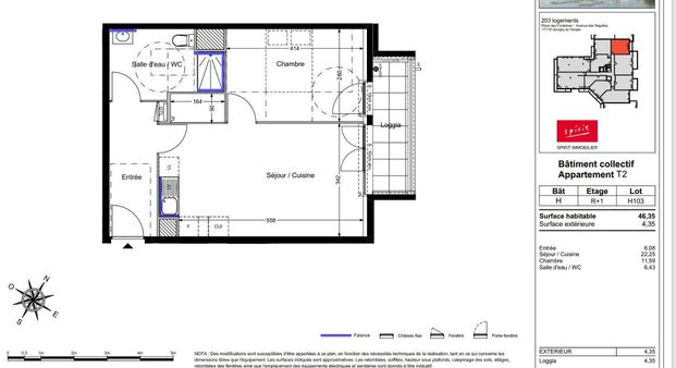 location Appartement T2 DE 46.35m² À SAVIGNY LE TEMPLE - Photo 1