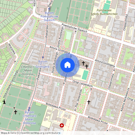 Józefa Chełmońskiego, Śródmieście, Bytom, śląskie