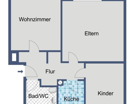 *Nur mit WBS* Erdgeschosswohnung im ruhigen Mehrfamilienhaus - Photo 1