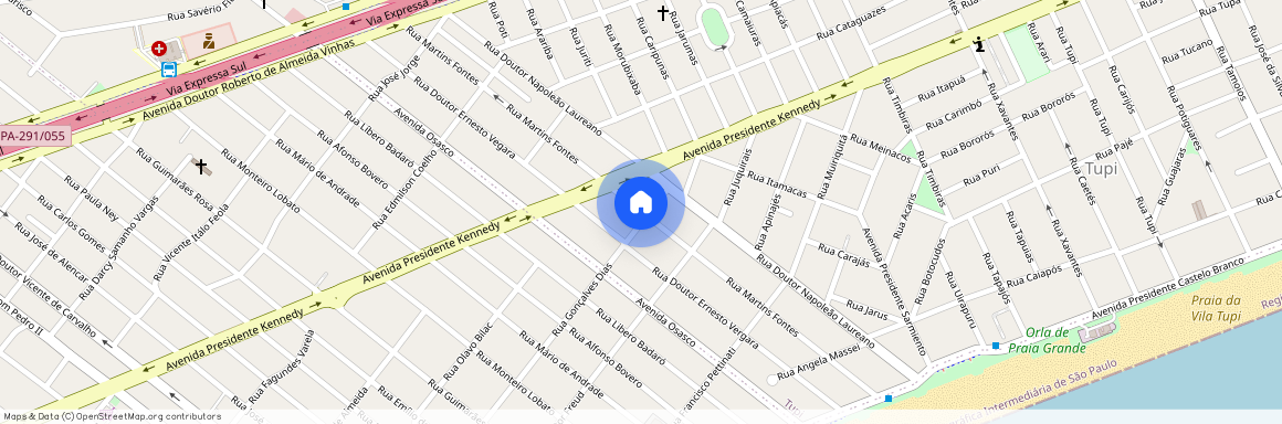 Rua Martins Fontes, Vila Assunção, Praia Grande