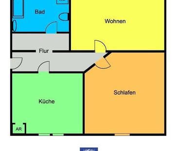 GemÃ¼tliche 2-Zimmerwohnung mit groÃer KÃ¼che und vorteilhafter Ra... - Photo 2