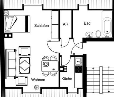 1-Zimmer-Wohnung in Top-Lage – nur 150m von der Universität fußläufig - Foto 2