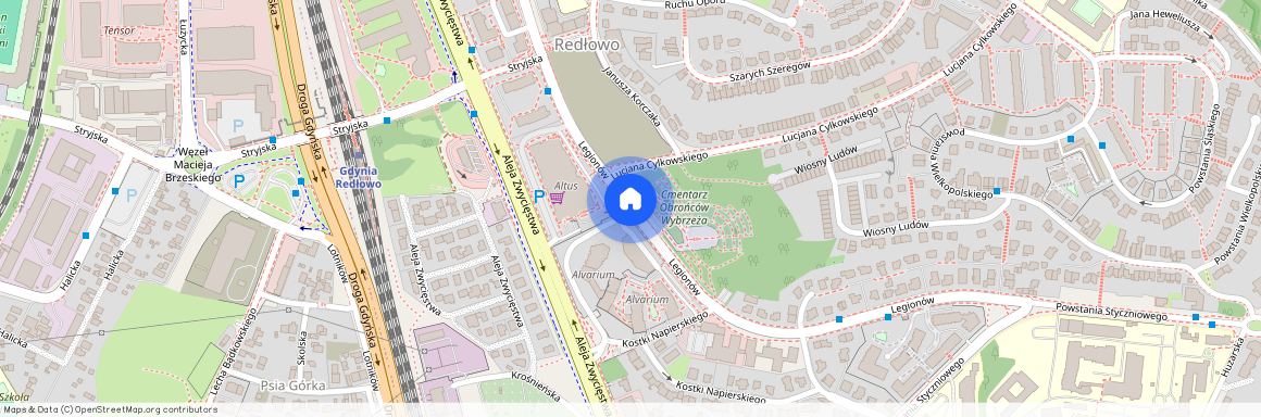 ul. Legionów, Redłowo, Gdynia, pomorskie