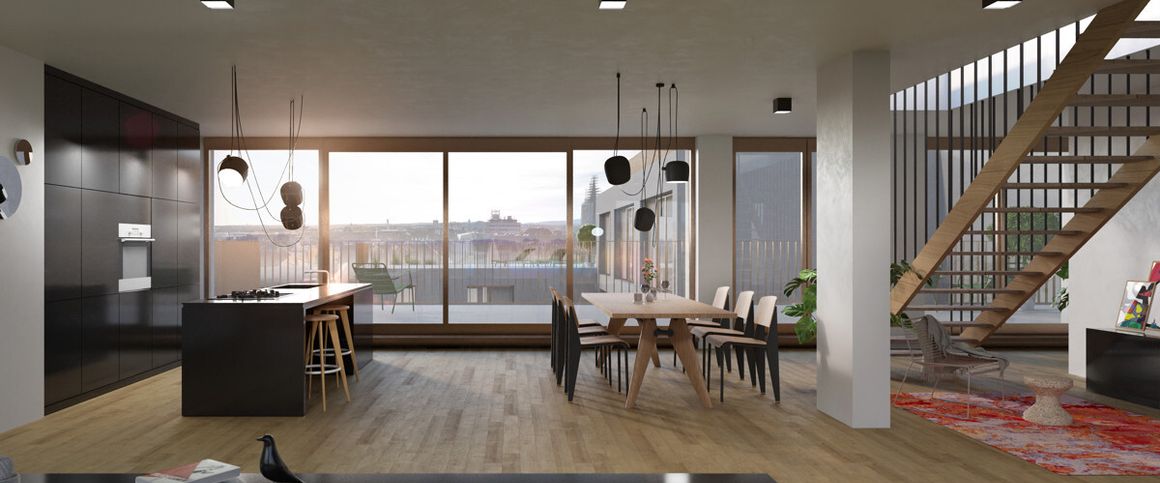 Neubau - Exklusive Penthouse-Wohnung mit Blick über die Dächer von Aachen! - Photo 1