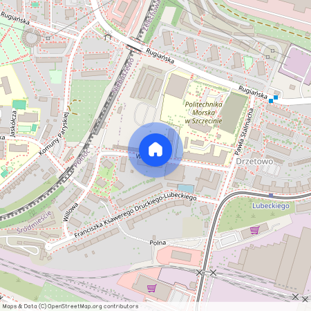 ul. Willowa, Drzetowo-Grabowo, Śródmieście, Szczecin, zachodniopomorskie